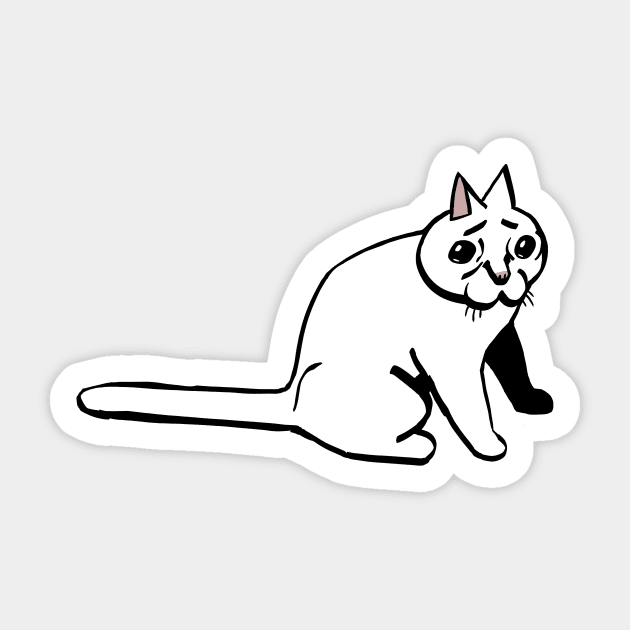 Weirder cat Sticker by Netoey